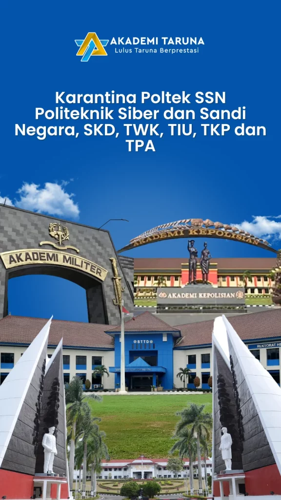 Karantina Poltek SSN Politeknik Siber dan Sandi Negara, SKD, TWK, TIU, TKP dan TPA
