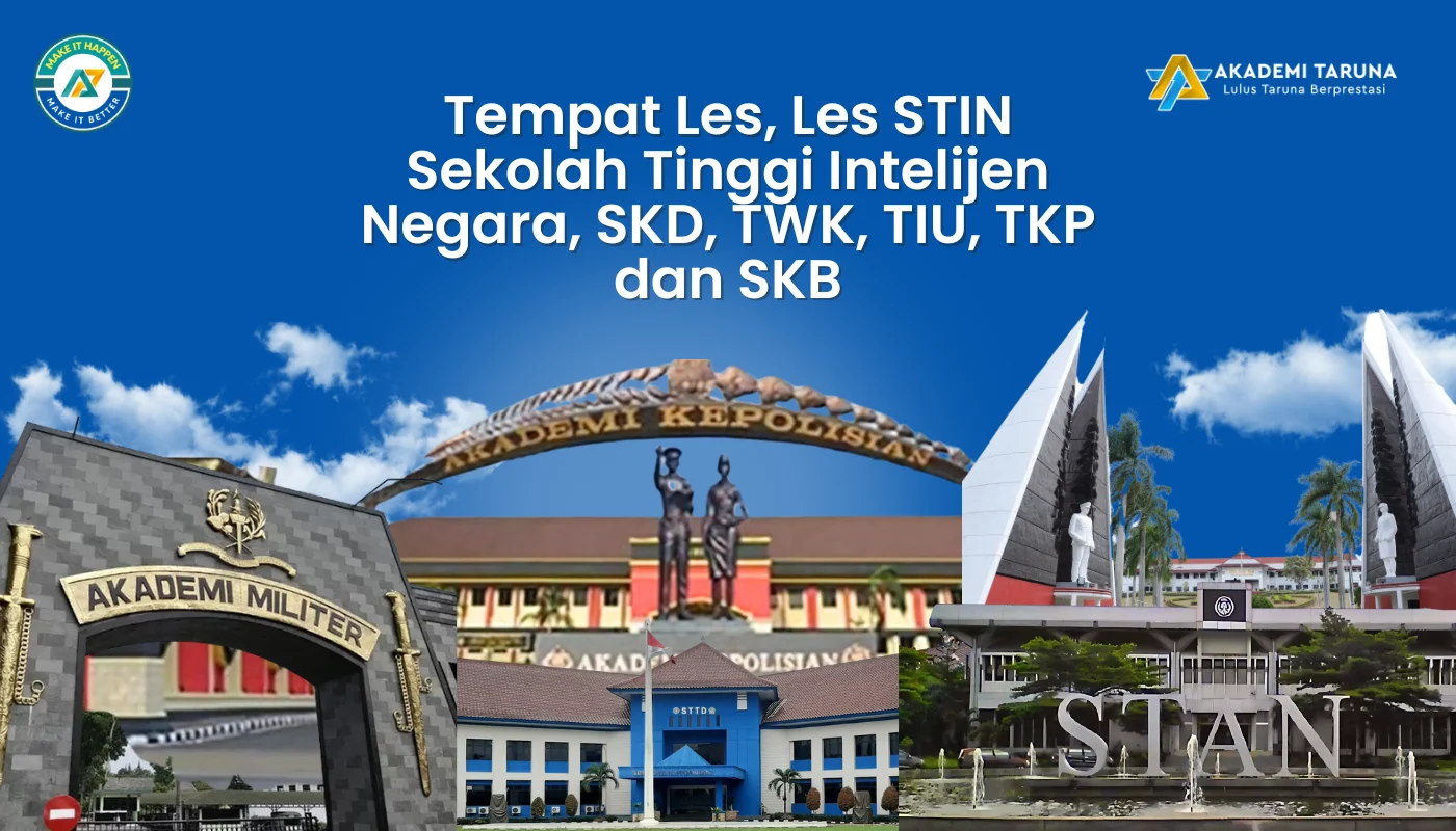 Tempat Les, Les STIN Sekolah Tinggi Intelijen Negara, SKD, TWK, TIU, TKP dan SKB